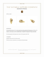 3.71 Ct. Yellow Rough Sapphire from Ceylon (Sri Lanka) Appraisal