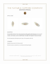 5.54 Ct. White Rough Sapphire from Ceylon (Sri Lanka) Appraisal