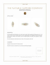 5.54 Ct. White Sapphire Crystal from Ceylon (Sri Lanka) Appraisal