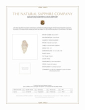 3.11 Ct. White Sapphire Crystal from Ceylon (Sri Lanka) Scan Report
