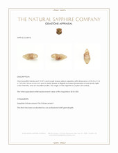 12.37 Ct. Yellow Rough Sapphire from Ceylon (Sri Lanka) Appraisal