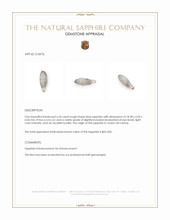 6.54 Ct. Blue Rough Sapphire from Ceylon (Sri Lanka) Appraisal