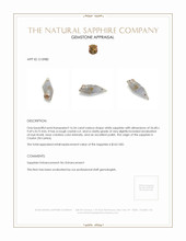 16.54 Ct. White Rough Sapphire from Ceylon (Sri Lanka) Appraisal