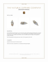 16.54 Ct. White Sapphire Crystal from Ceylon (Sri Lanka) Appraisal