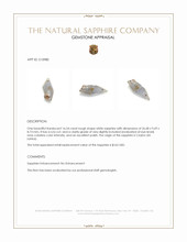 16.54 Ct. White Rough Sapphire from Ceylon (Sri Lanka) Appraisal