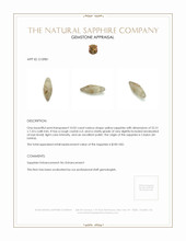 10.02 Ct. Yellow Sapphire Crystal from Ceylon (Sri Lanka) Appraisal