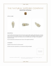 9.00 Ct. White Sapphire Crystal from Ceylon (Sri Lanka) Appraisal