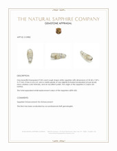 9.00 Ct. White Rough Sapphire from Ceylon (Sri Lanka) Appraisal