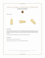 4.45 Ct. Yellow Rough Sapphire Crystal from Ceylon (Sri Lanka) Appraisal