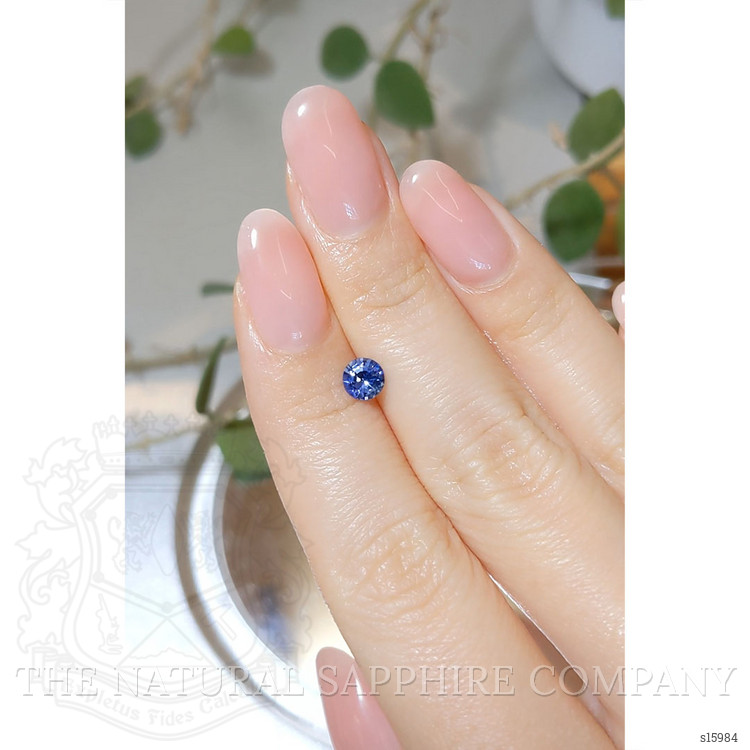 0.65 Ct. Blue Sapphire from Ceylon (Sri Lanka)