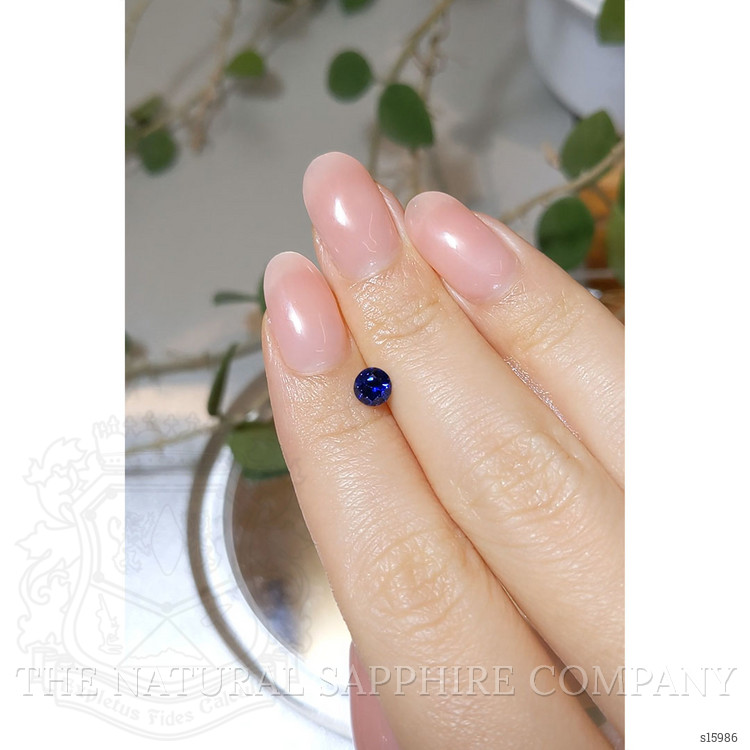 0.64 Ct. Blue Sapphire from Ceylon (Sri Lanka)