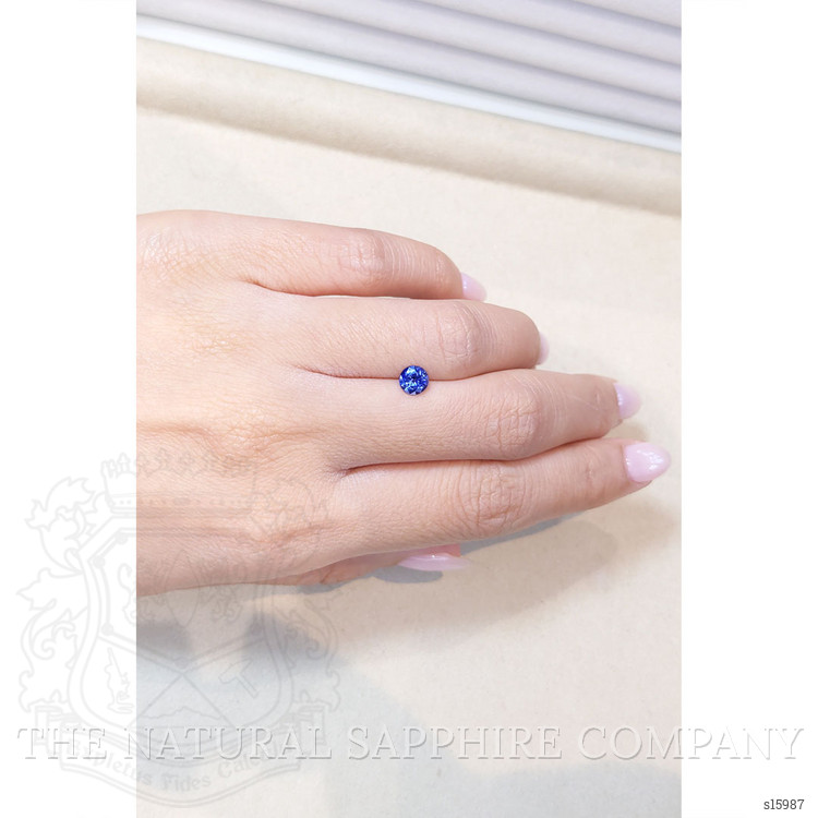 0.64 Ct. Blue Sapphire from Ceylon (Sri Lanka)