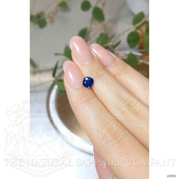 0.97 Ct. Blue Sapphire from Ceylon (Sri Lanka)