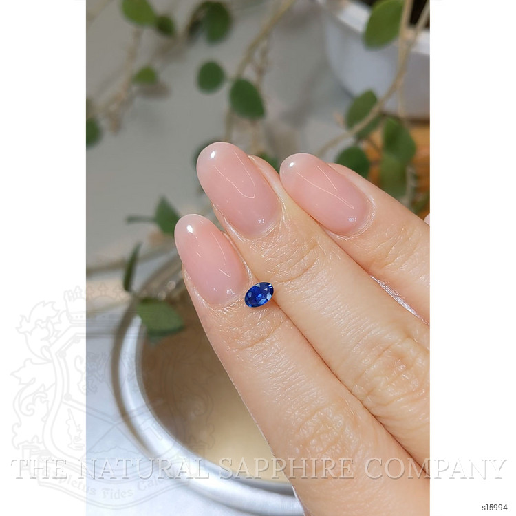 0.41 Ct. Blue Sapphire from Ceylon (Sri Lanka)