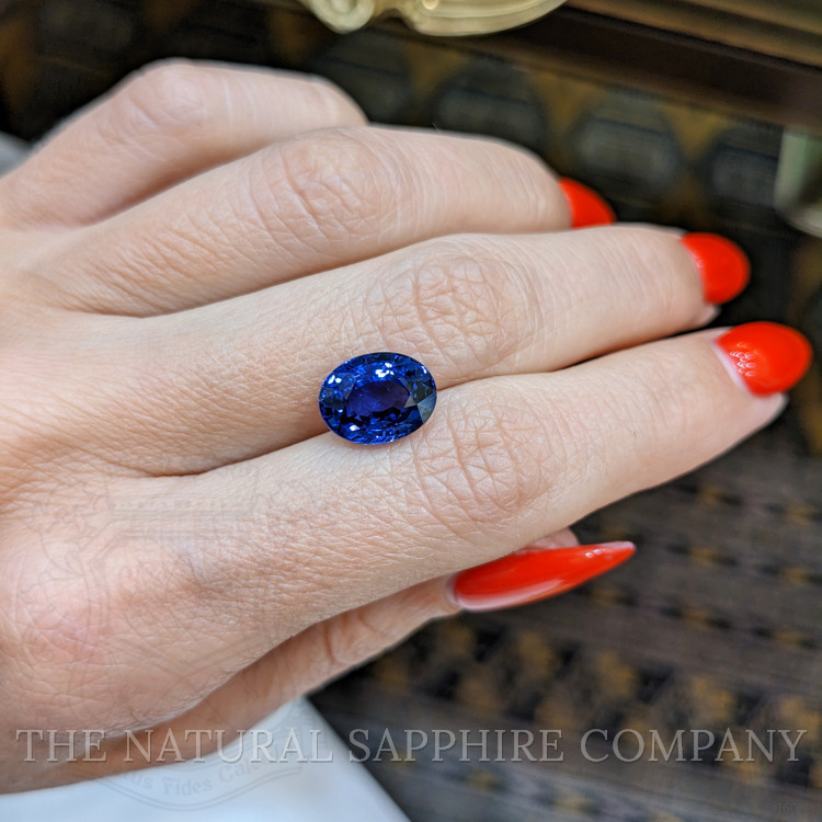 4.74 Ct. Blue Sapphire from Ceylon (Sri Lanka)