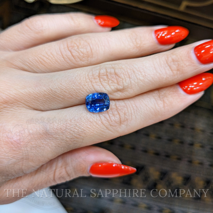 3.87 Ct. Blue Sapphire from Ceylon (Sri Lanka)