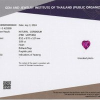 3.06 Ct. Purplish Pink Sapphire from Ceylon (Sri Lanka) Scan Report