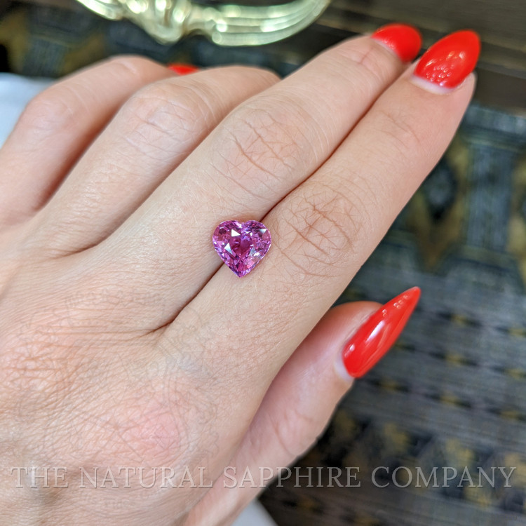 3.06 Ct. Purplish Pink Sapphire from Ceylon (Sri Lanka)