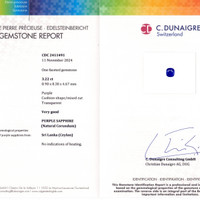 3.23 Ct. Purple Sapphire from Ceylon (Sri Lanka) Scan Report