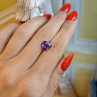 3.04 Ct. Purple Sapphire from Ceylon (Sri Lanka) Life Style