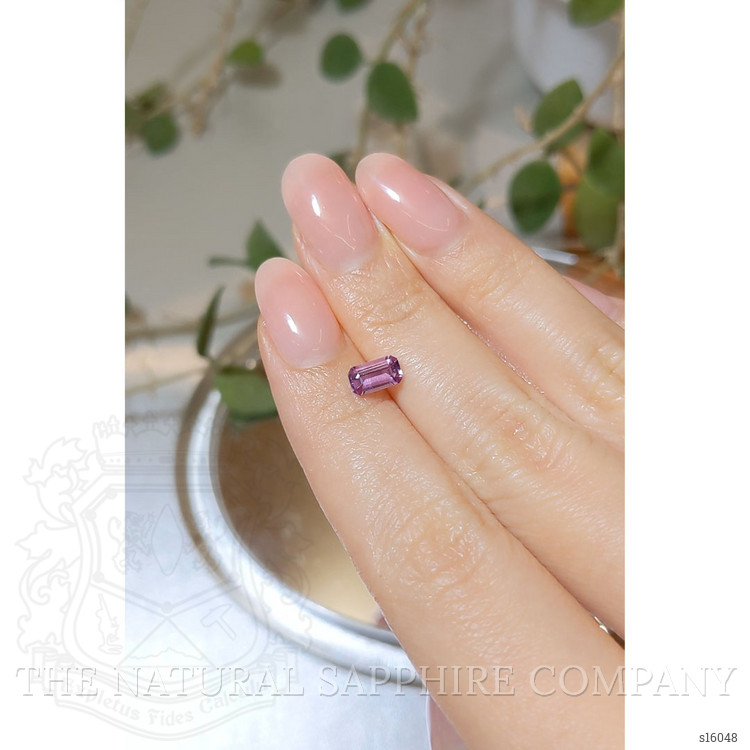 0.76 Ct. Purplish Pink Sapphire from Ceylon (Sri Lanka)