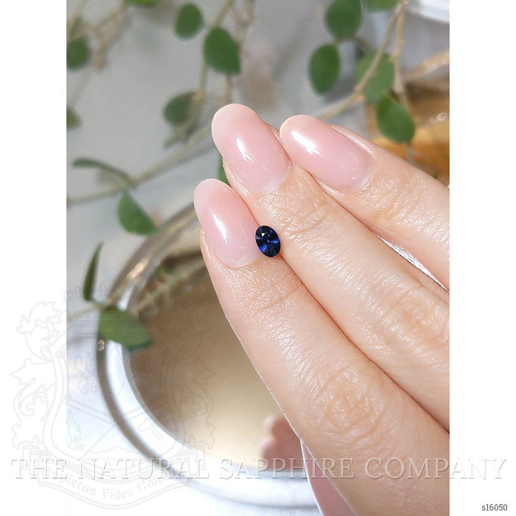 0.69 Ct. Blue Sapphire from Ceylon (Sri Lanka)