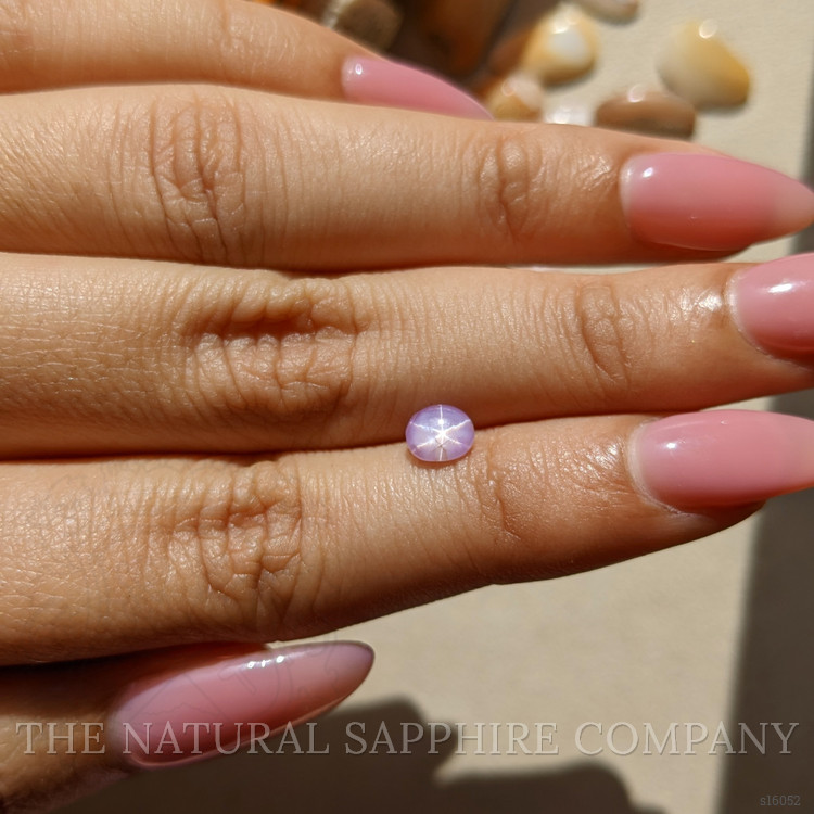 0.74 Ct. Purple Star Sapphire from Ceylon (Sri Lanka)