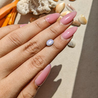 1.70 Ct. White Star Sapphire from Ceylon (Sri Lanka) Life Style
