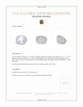 2.12 Ct. Sapphire from Ceylon (Sri Lanka) Appraisal