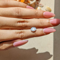 2.12 Ct. White Star Sapphire from Ceylon (Sri Lanka) Life Style