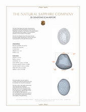 1.43 Ct. Blue Star Sapphire from Ceylon (Sri Lanka) 3 D Scan Report