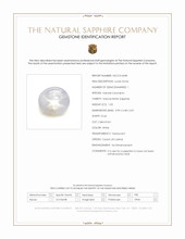 1.03 Ct. White Star Sapphire from Ceylon (Sri Lanka) Scan Report