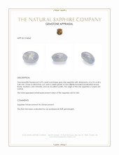 0.95 Ct. Grey Star Sapphire from Ceylon (Sri Lanka) Appraisal