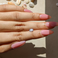 0.95 Ct. Grey Star Sapphire from Ceylon (Sri Lanka) Life Style