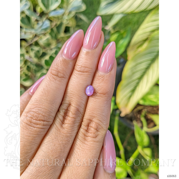 0.87 Ct. Purple Star Sapphire from Ceylon (Sri Lanka)