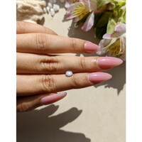 0.90 Ct. White Star Sapphire from Ceylon (Sri Lanka) Life Style