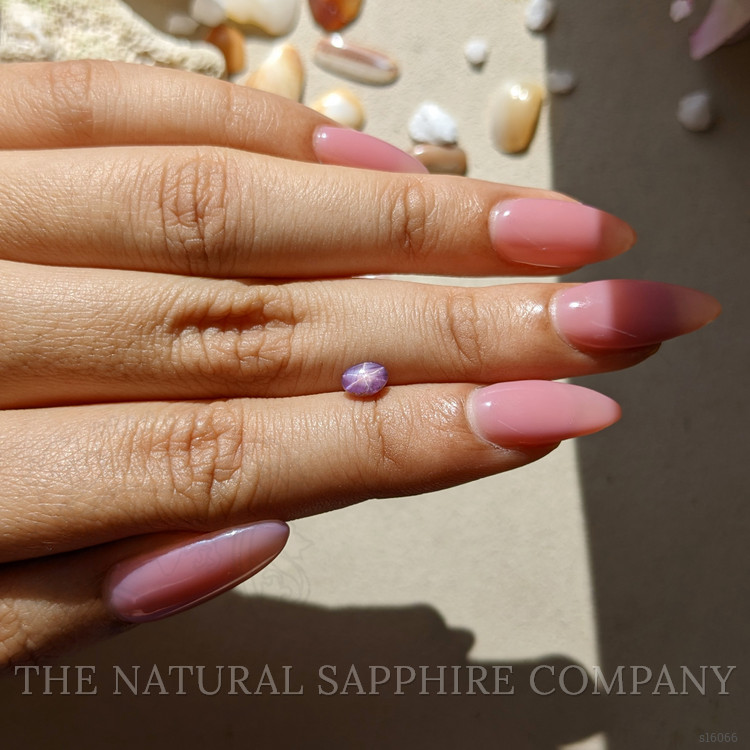 0.72 Ct. Purple Star Sapphire from Ceylon (Sri Lanka)