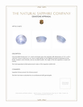 1.61 Ct. Grey Star Sapphire from Ceylon (Sri Lanka) Appraisal