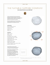 0.63 Ct. Sapphire from Ceylon (Sri Lanka) 3 D Scan Report