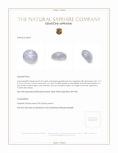 0.69 Ct. Sapphire from Ceylon (Sri Lanka) Appraisal