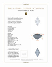 1.67 Ct. Sapphire from Ceylon (Sri Lanka) 3 D Scan Report