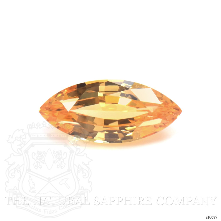 1.96 Ct. Yellowish Orange Sapphire from Ceylon (Sri Lanka)