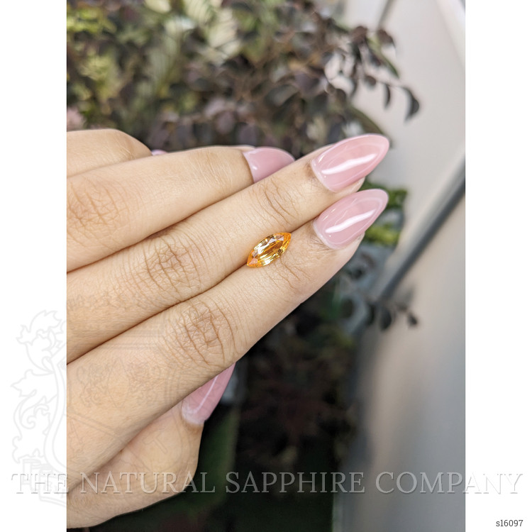 1.96 Ct. Yellowish Orange Sapphire from Ceylon (Sri Lanka)