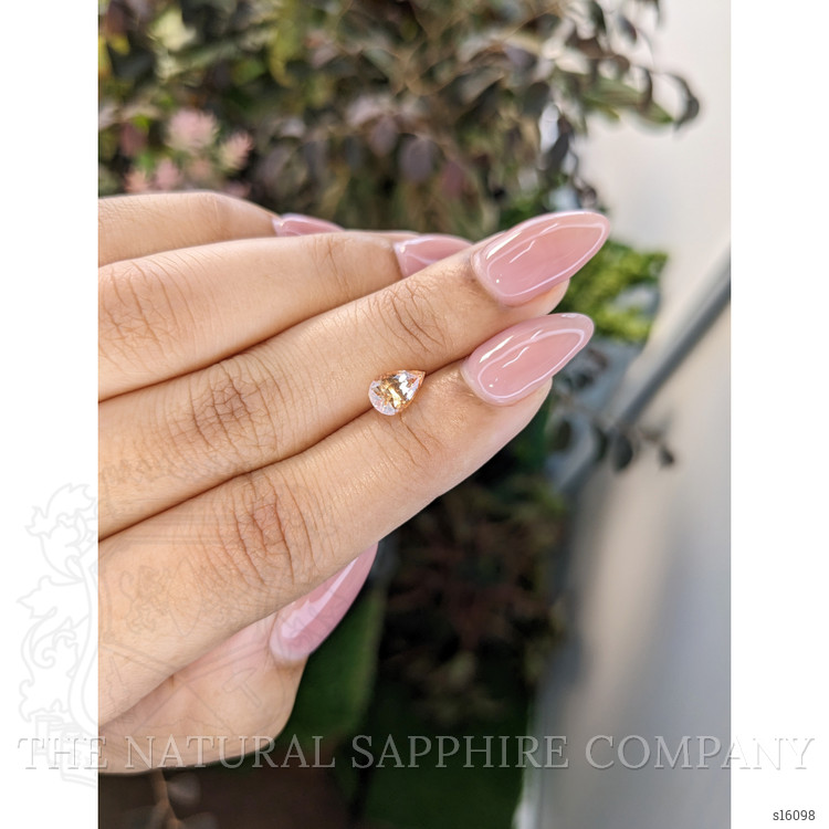 1.46 Ct. Peach Sapphire from Ceylon (Sri Lanka)