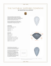 1.53 Ct. Blue Sapphire from Ceylon (Sri Lanka) 3 D Scan Report