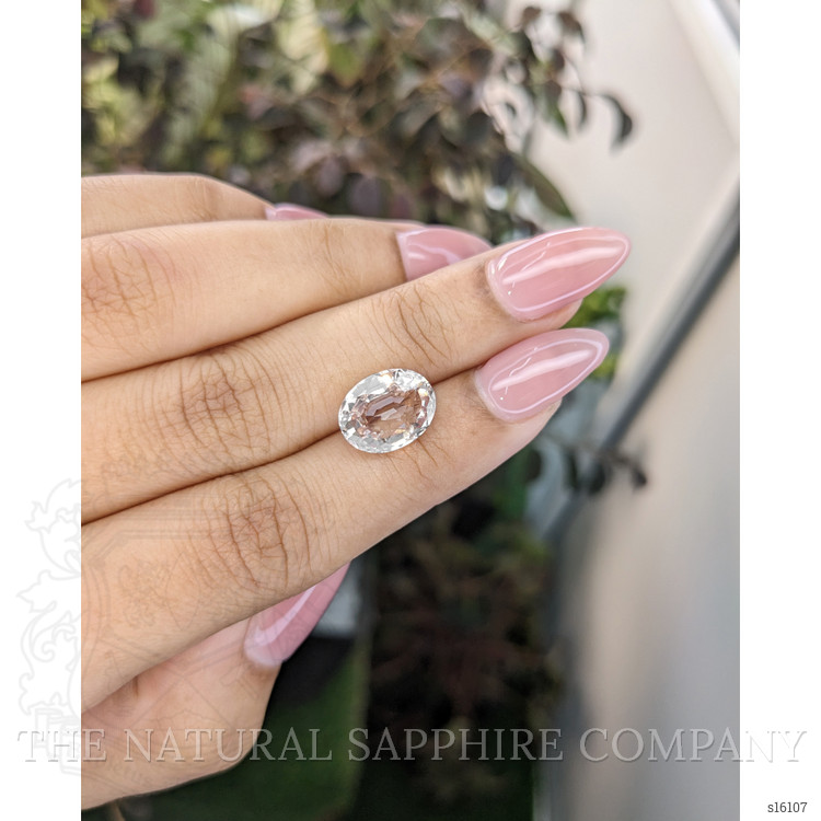 5.44 Ct. Peach Sapphire from Ceylon (Sri Lanka)