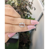 5.44 Ct. Peach Sapphire from Ceylon (Sri Lanka) Life Style