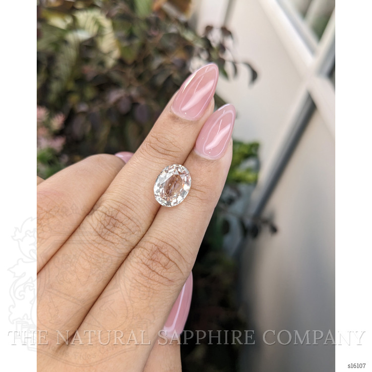 5.44 Ct. Peach Sapphire from Ceylon (Sri Lanka)