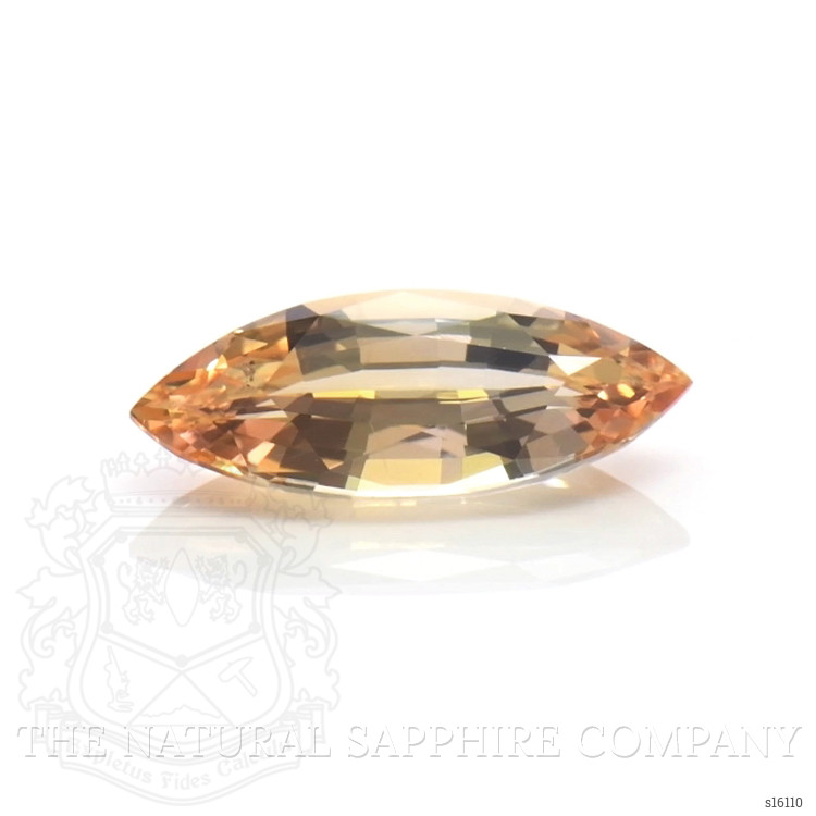1.56 Ct. Yellowish Orange Sapphire from Ceylon (Sri Lanka)