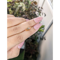 1.56 Ct. Yellowish Orange Sapphire from Ceylon (Sri Lanka) Life Style